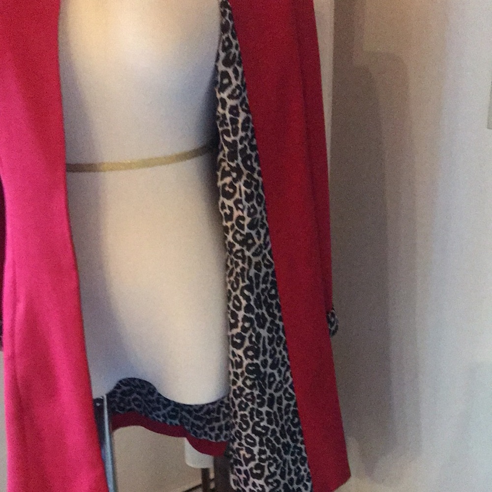 Red & Leopard Rafaella studio jacket - Picture 2 of 3
